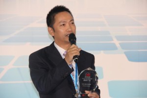 杭州英特帕普有限公司总经理寿炳炎发表获奖感言